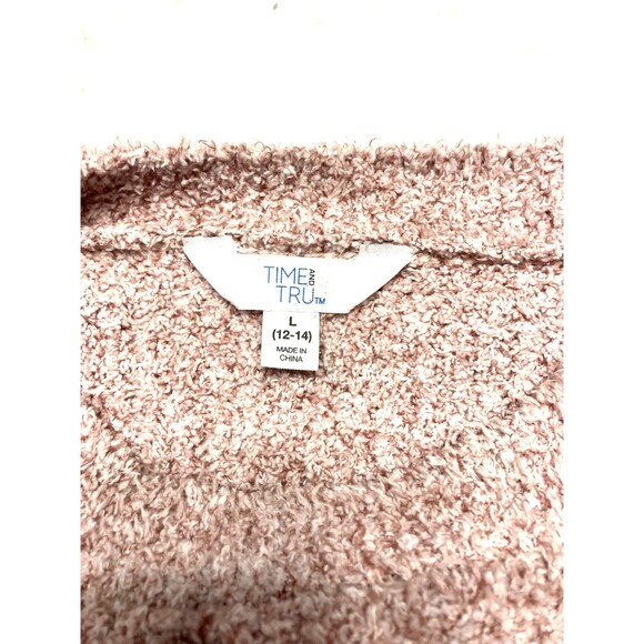 Time and Tru Women's Pink Super Soft Pullover Sweater Size L (12-14) NWOT - Picture 2 of 6